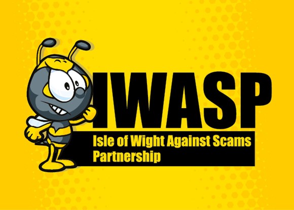 Update from the Isle of Wight Against Scams Partnership about loft insulation: 3609PLA IWASP logo on backgorund