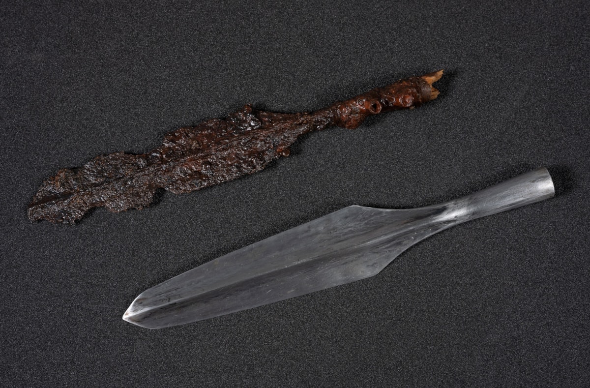 Marshill sword and replica. Photo © Neil Hanna