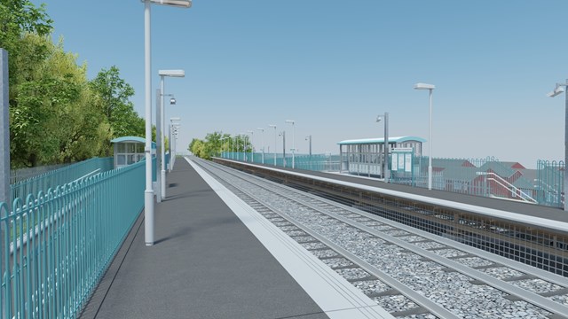 New station at Energlyn consists of two platforms: Plans for new station at Energlyn exhibited