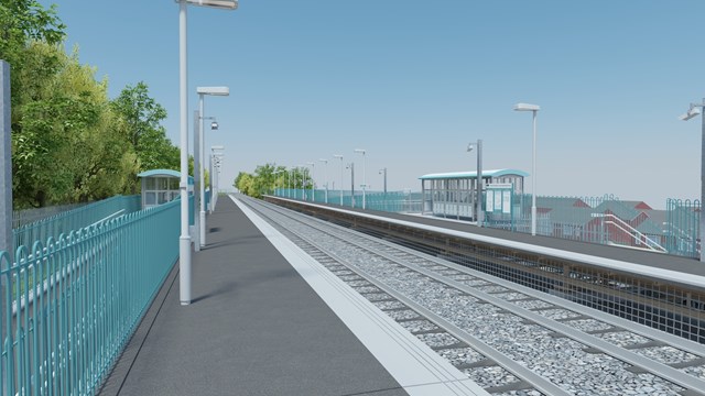 New station at Energlyn consists of two platforms