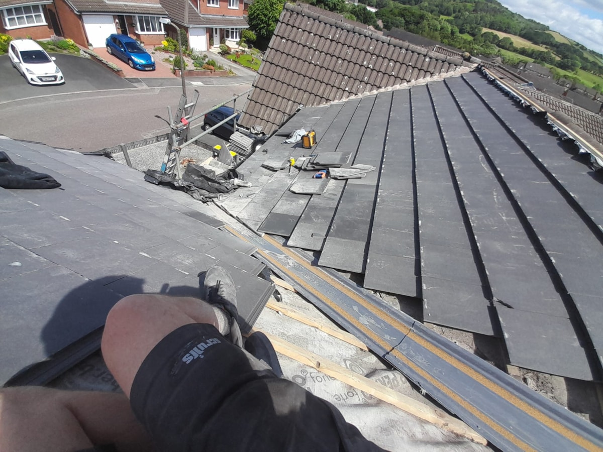 Work being done to the Chorley roof