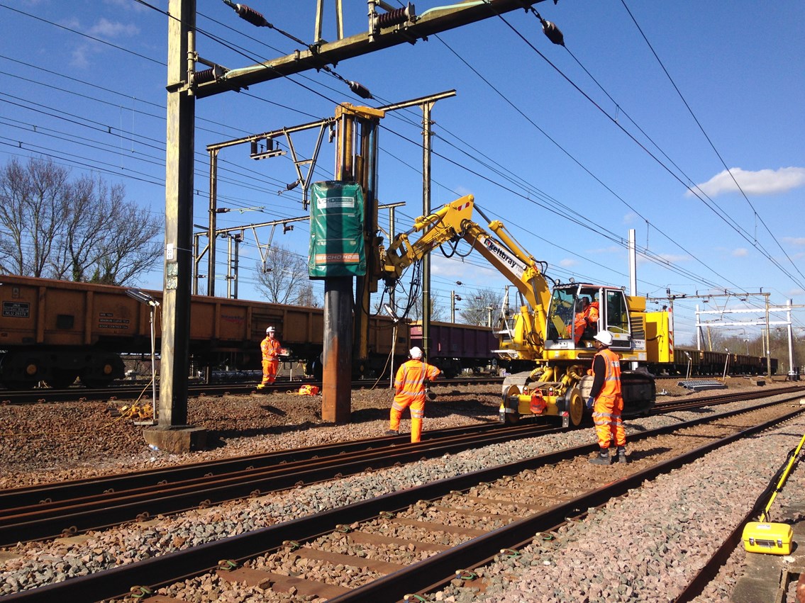 Network Rail undertaking Crossrail works