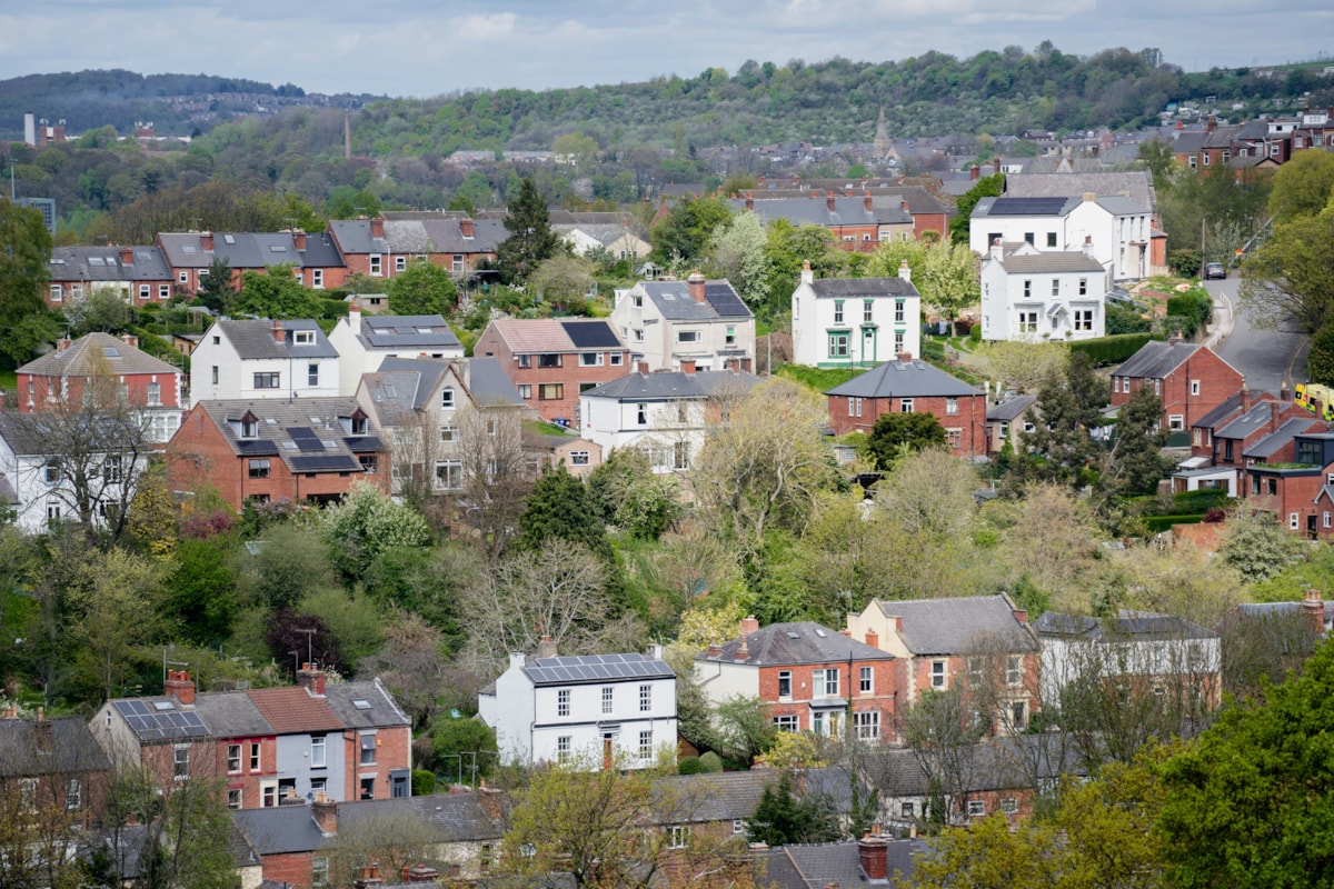 Sheffield UK homes street