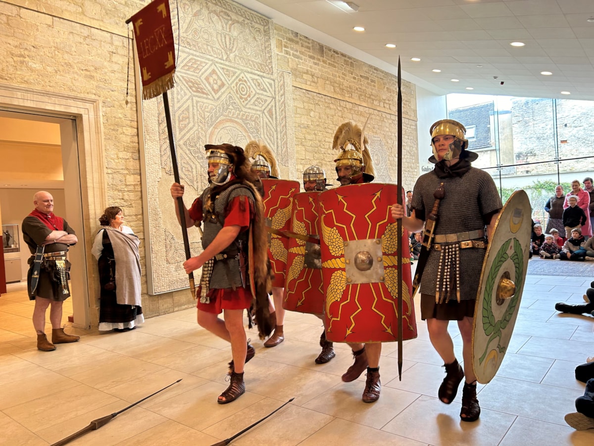 Romans inside Corinium Museum