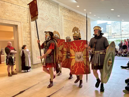 Romans inside Corinium Museum
