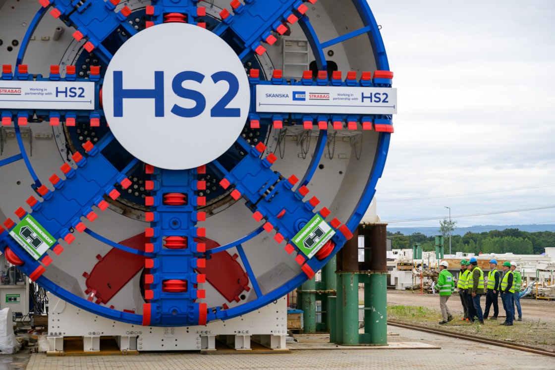 HS2 TBM Karen factory acceptance test at Herrenknecht in Germany