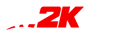 WWE 2K25  Logo Rojo y Blanco