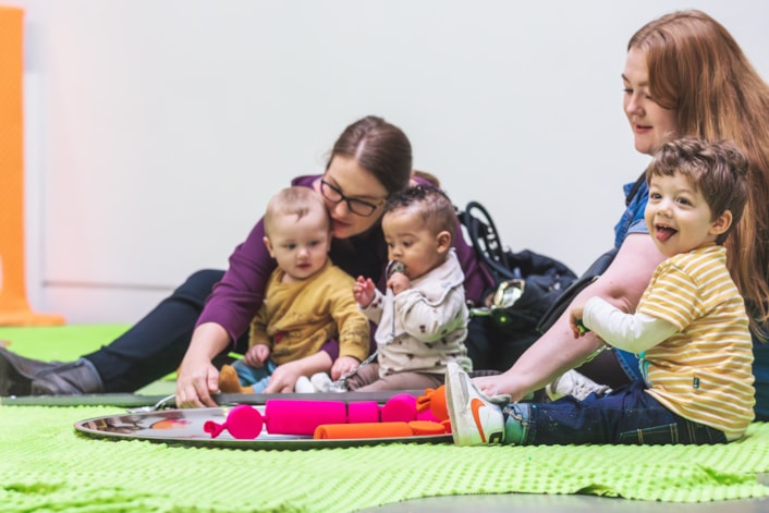 Baby Week Leeds 3: Baby Week run from November 14-20 in Leeds - the city where it first began ten years ago. Pictured: children and their parents enjoying Baby Week activities in previous years. Credit © Fiona Finchett
