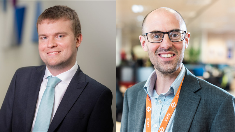 Looking to the future: Network Rail and Arriva Rail London team up for innovative job swap initiative: (L-R) Gunnar Lindahl and Matt Pocock