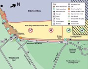 Northam Burrows Summer Beach Map Zones