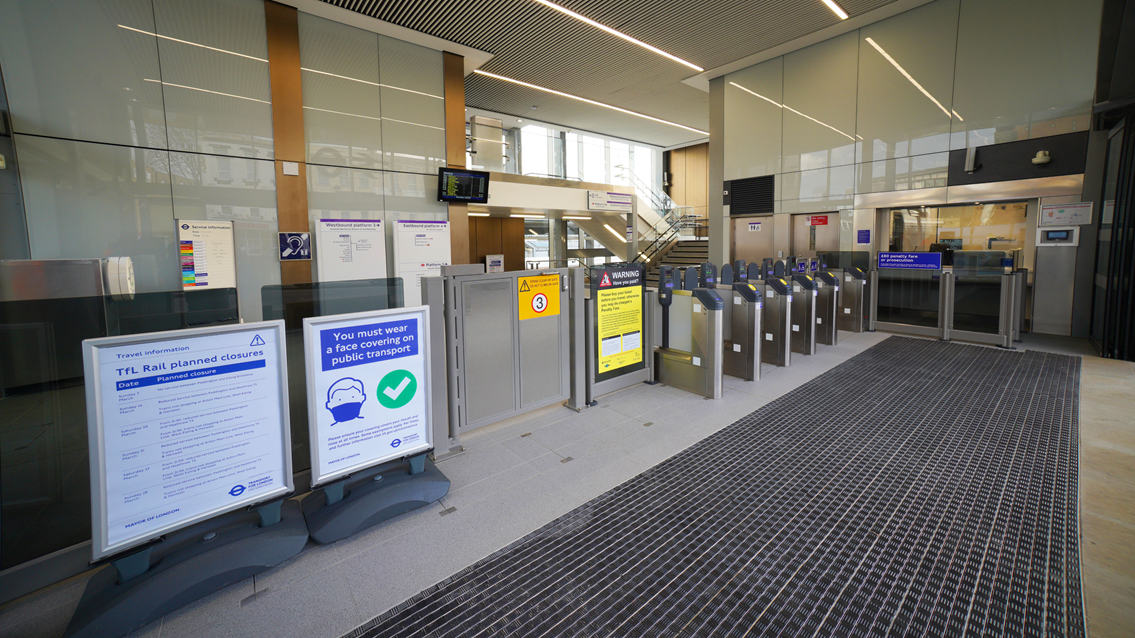 West Ealing station ticket gates