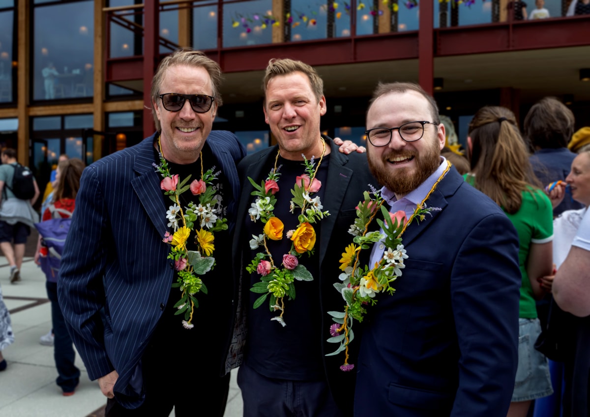 Credit Brian Roberts (Theatr Clwyd - 5 July 2025 - Rhys Ifans, Liam Evans-Ford, Jack Sargeant)