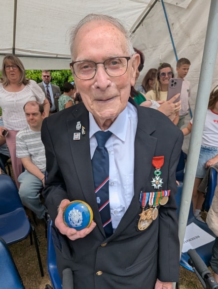 100 year-old veteran Joe Bullock at Dudley's Armed Forces Day celebration