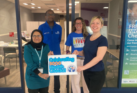 Celebrating 5000 health checks cropped