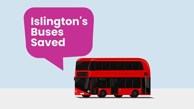 Islington's buses saved following campaign against cuts