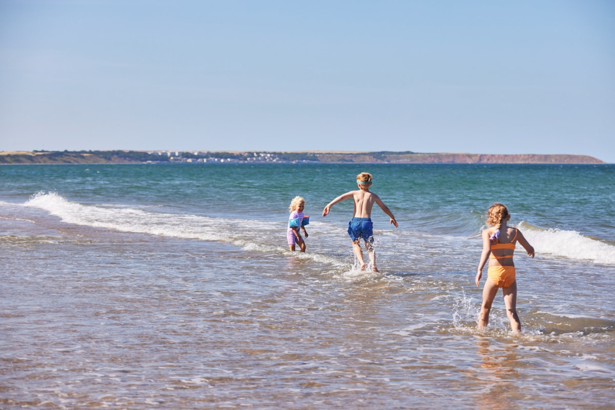 Beach fun at Reighton Sands