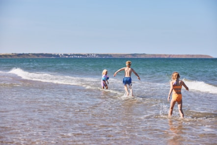 Beach fun at Reighton Sands