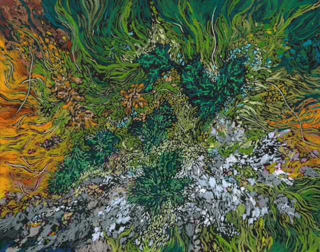Octavia Madden, Within the Wild, 2025, water soluble crayon on paper, 25.5 x 32 cm.