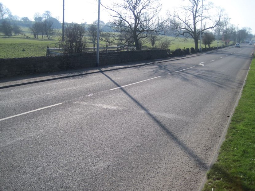 Temporary Thursday night road closure on A658 Pool Bank New Road: roadsurfaceaboveculvart.jpg