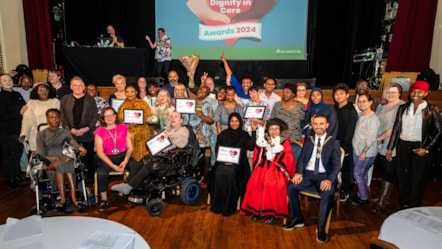 Dignity In Care award-winners celebrate with the Mayor of Islington