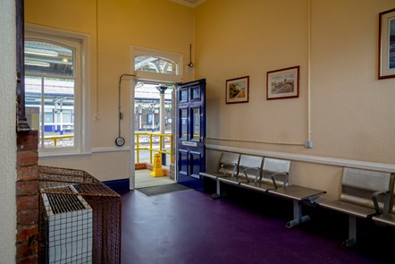 Selby station waiting area