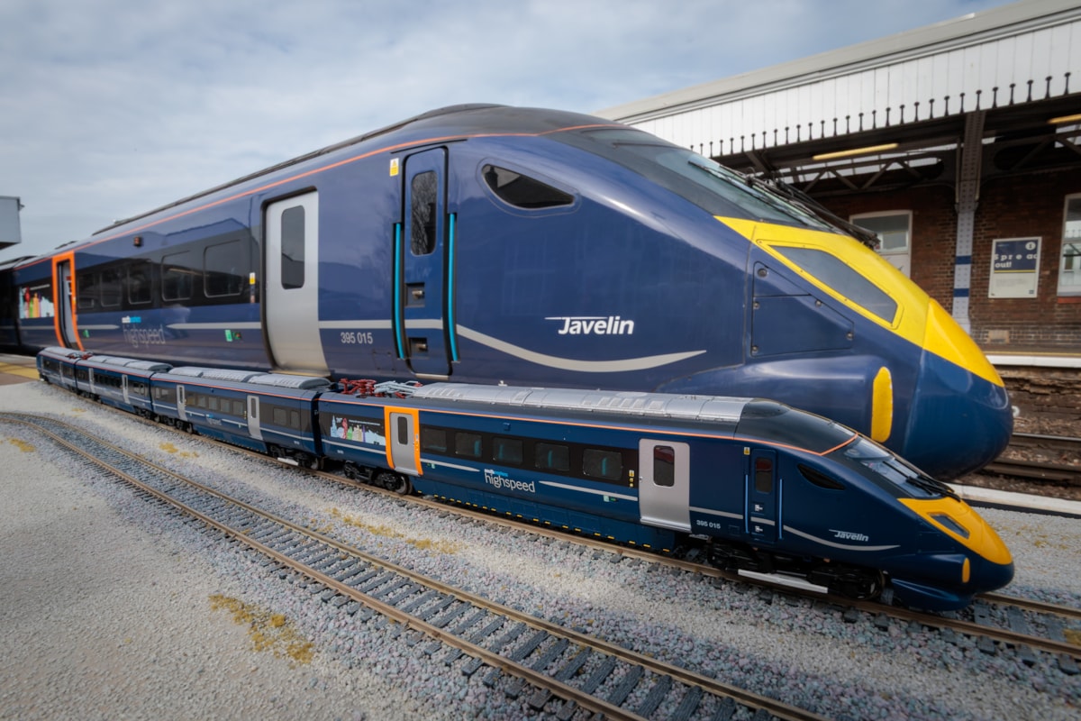 Class 395 highspeed Railway 200 Reveal at Margate Station-3