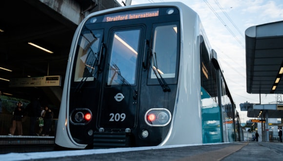 TfL Image - New DLR train at platform