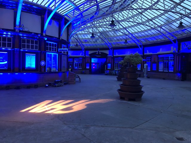 Iconic Wemyss Bay station Lit It Blue for our NHS heroes: 20200521 203528020 iOS