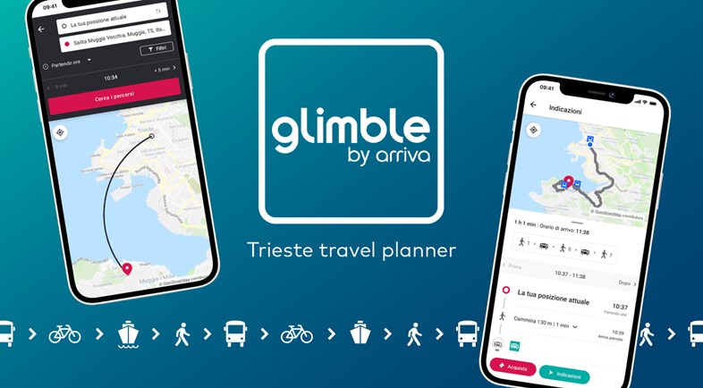 Glimble by Arriva digital mobility platform launches in Italy: Glimble by Arriva launches in Trieste, Italy