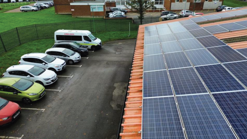 Solar panel installed on NEAS site