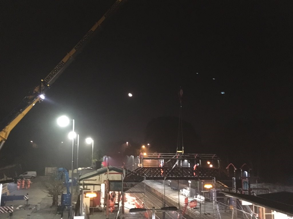 St Austell footbridge removal