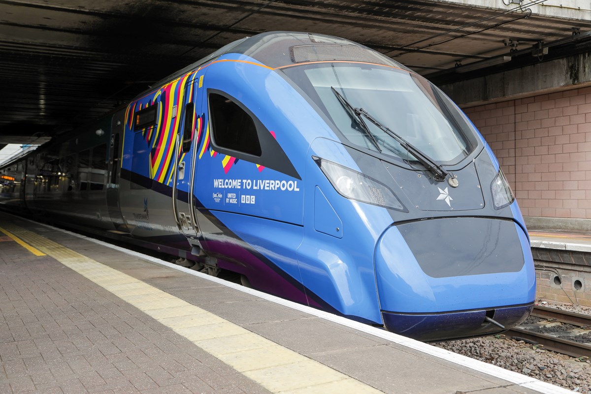 The TPE Nova train in Eurovision livery 1