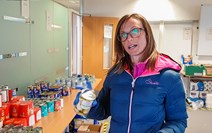 2. Emma Morrow at the British Red Cross Hillington Glasgow base