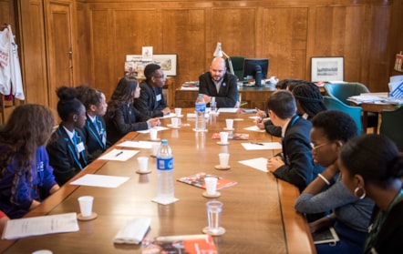Young people quiz mayor in Local Democracy Week