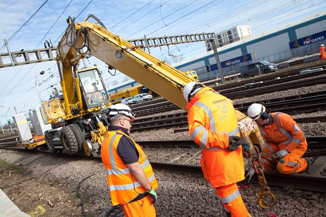 Another step forward for East Coast Digital Programme: Engineers working on the East Coast Digital Programme 18-19 February 2023