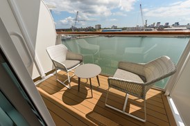 Saga Cruises' Spirit of Adventure - Standard Cabin balcony (every cabin has their own)