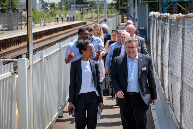 Access for All works at Hither Green station: Access for All works at Hither Green station