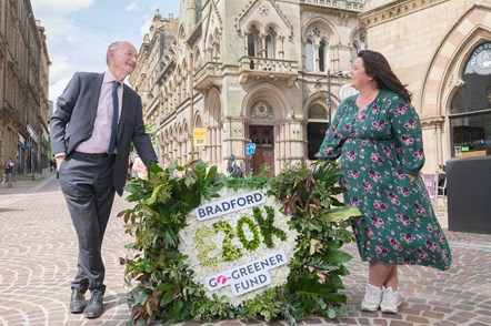 Paul Matthews and Victoria Robertshaw in the centre of Bradford 4