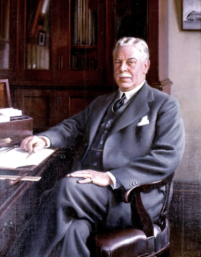 Nigel Gresley in office (photo: Gresley Society Trust)