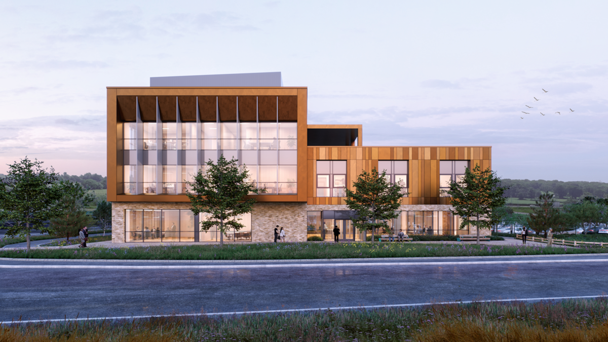 Initial Concept CGI South facing onto Sir Frederick Page Way 