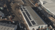 TfL Image -Hero image - Aerial shot of solar panels on Croydon tram depot: TfL Image -Hero image - Aerial shot of solar panels on Croydon tram depot