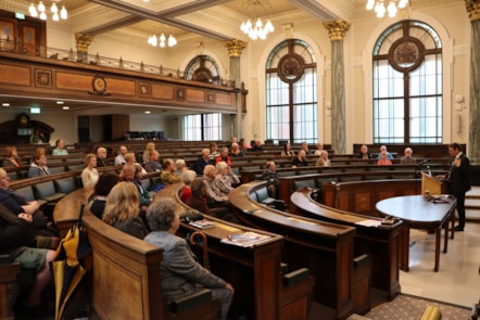 Guests enjoying one of the talks in 2025