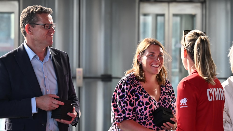 Team Wales heroes were given a warm welcome home at the Senedd today (Credit: Matthew Horwood)