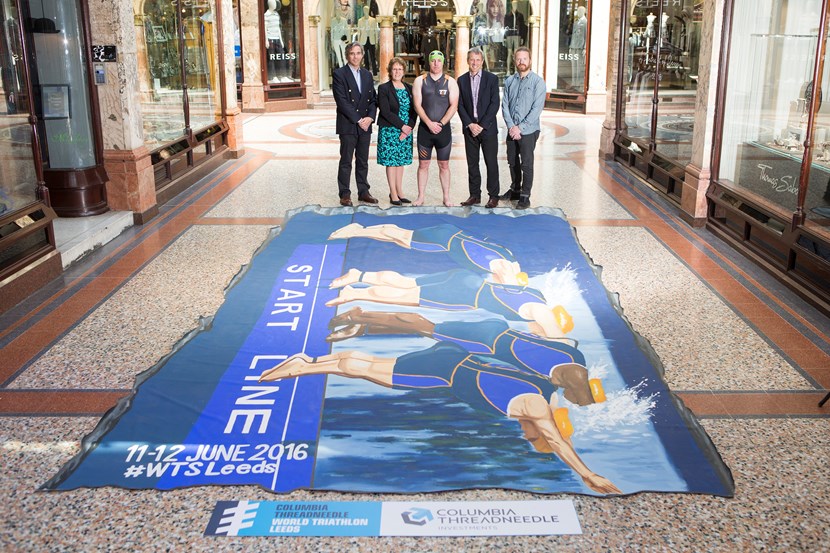 Triathlon-inspired street art makes a big splash as the countdown to Columbia Threadneedle World Triathlon Leeds continues: organisersofthecolumbiathreadneedleworldtriathlonleedsunveil3dstreetarttocelebrateonemonthuntiltheeventcomestoleeds.jpg