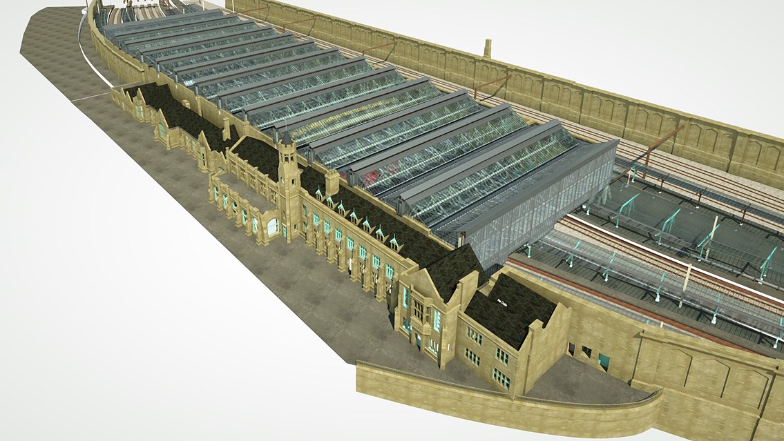 Carlisle station to benefit from £14m investment: Carlisle Aerial View