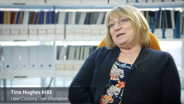 Tina Hughes level crossing user champion