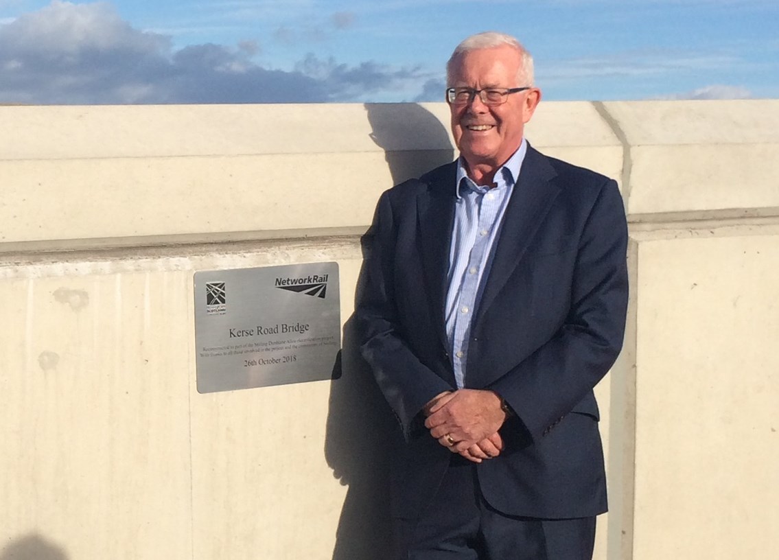 Network Rail and Stirling MSP unveil plaque: IMG 2107