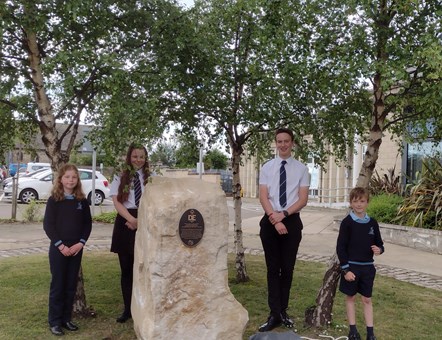 L-R: Rose MacPherson Grant (Gordonstoun); Catriona Sutherland (Elgin Academy); Blair Jackson (Elgin Academy); Finn Barber (Gordonstoun)