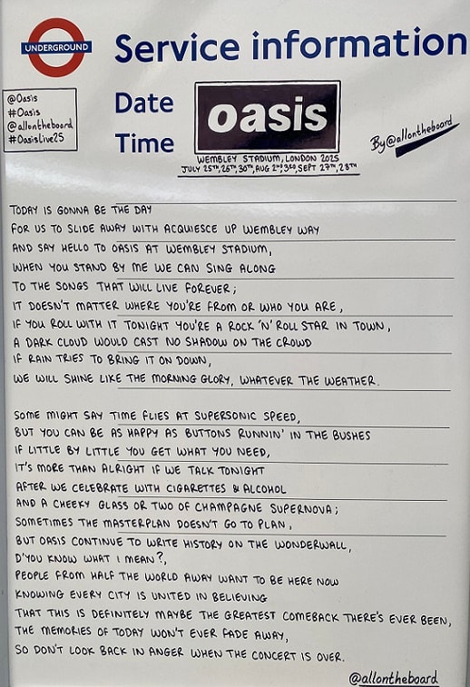 TfL Image - Oasis whiteboard