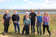 UK Government Minister Iain Stewart MP meets members of The Flow Country Partnership during site visit to Forsinard